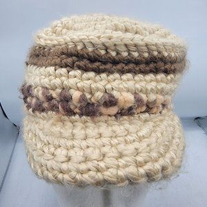 Everybody's Laughing On Planet Earth Wool Beanie Hat ELOPE Tan Warm Caual